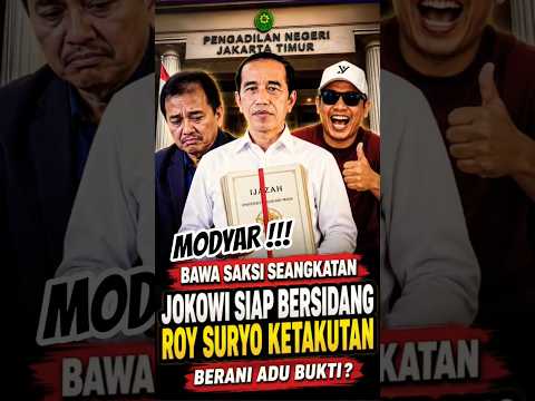 🎯PANAS‼️JOKOWI SIAP TANTANG ROY SURYO DISIDANG |Short