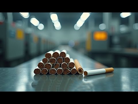 Inside the Cigarette Factory: How Cigarettes Are Made (Full Process)#CigaretteFactory #PrimeProcess