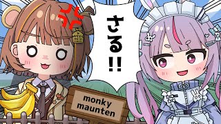 【手描き】動物園のサル山で見世物にされる千燈ゆうひ【ぶいすぽっ!/兎咲ミミ/千燈ゆうひ】【マンガ動画/アニメ/VTuber】