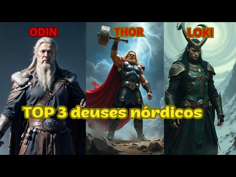 TOP 3 deuses nórdicos #historyedocumentário #deusesnórdicos #odithorloki