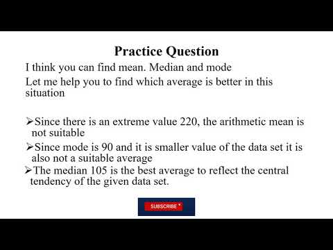 Choosing Most Appropriate Average