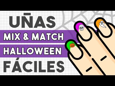 ¡FÁCILES! 🎃 UÑAS MIX & MATCH FRANCESAS HALLOWEEN 2023 🎃 YEKA