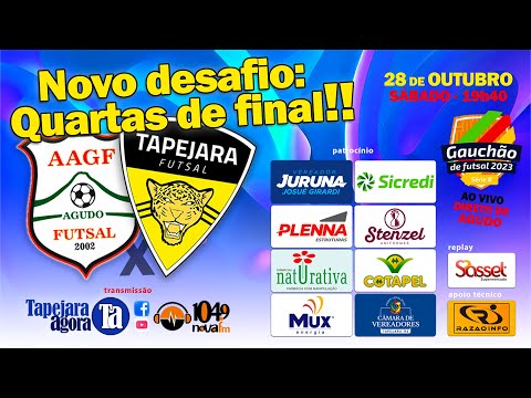 ⚽GAUCHÃO DE FUTSAL 2023 | SÉRIE B⚽- QUARTAS DE FINAL - JOGO DE IDA📆 Sábado - 28/10/2023