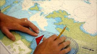 lay off a course to steer allowing for tide