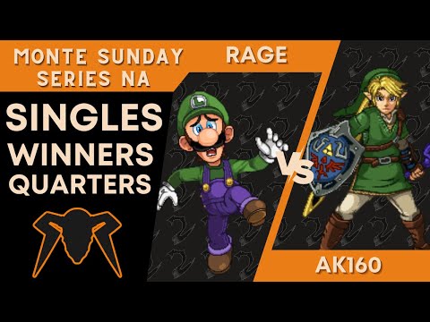 Rage (Luigi) vs AK160 (Link) - SSF2 Winners Quarters - Monte Sunday Series NA