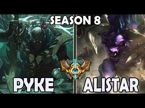 Pyke Support vs Alistar - Ranked Challenger Korea *Pentakill*