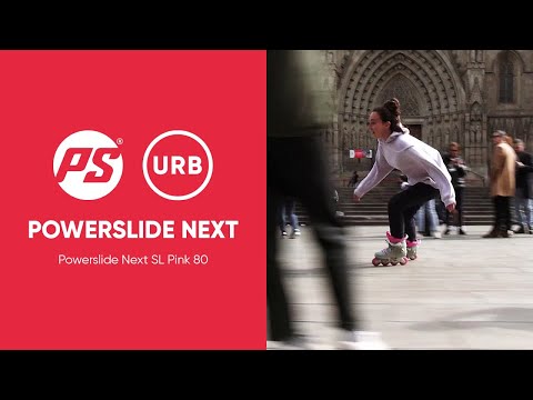Angie Cuesta on Powerslide Next SL Pink 80