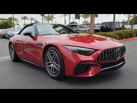 Mercedes-Benz SL55 Roadster 2023 in Patagonia Red M with Macchiato/Titan Grey Leather Interior