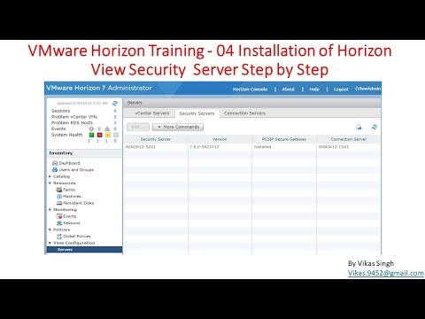 VMware Horizon Training | 04 - Installation of Horizon View Security  Server Step by Step