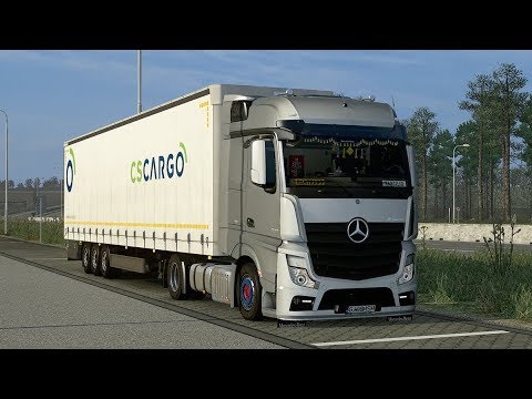 [ ETS2] Euro Truck Simulator 2 1.32 - Mercedes Actros MP4 - Trailer Fliegl Mega - Promods 2.31