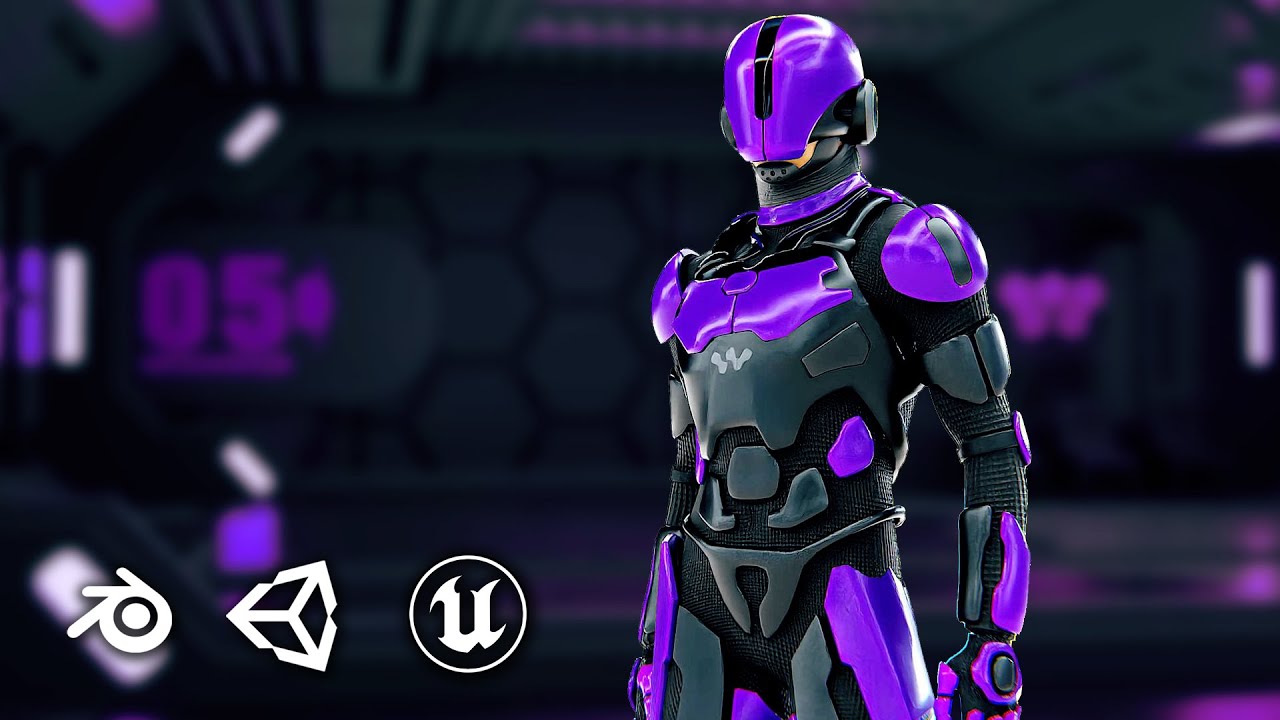 Mecha Soldier-Z Auto-Rig Pro Rigged For Mixamo Unreal Engine Unity 3D Model