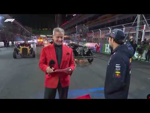 Sergio Perez's Awkward Moment at Las Vegas GP 2023 Announcement