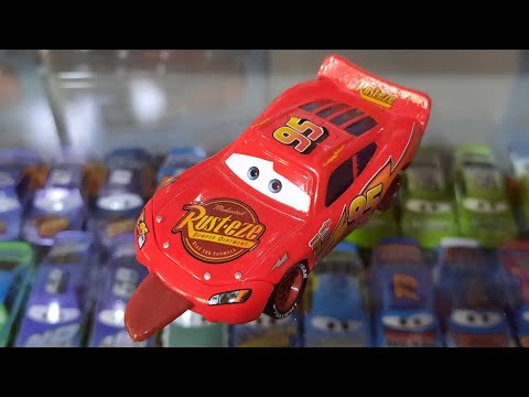 Mattel Disney/Pixar Cars Finish Line Lightning McQueen (Piston Cup Racer) Dinoco 400 Rust-eze 2009