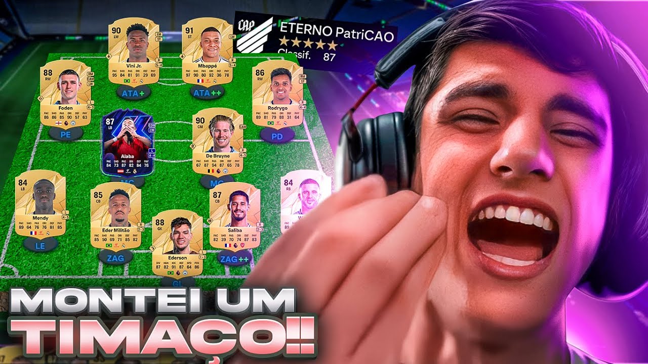 MONTAMOS UM TIME MILIONÁRIO NO EA FC 25! VINI MALVADEZA CHEGOU!!🤪
