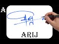 Arij name signature design - A signature style - How to signature your name