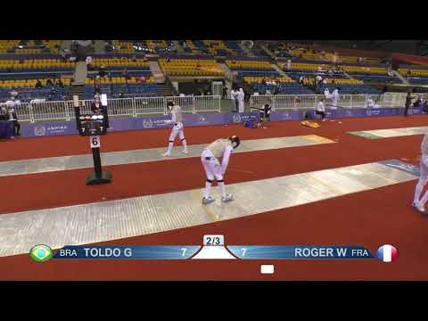 Doha 2021 SMF - L32 - Toldo BRA v Roger FRA