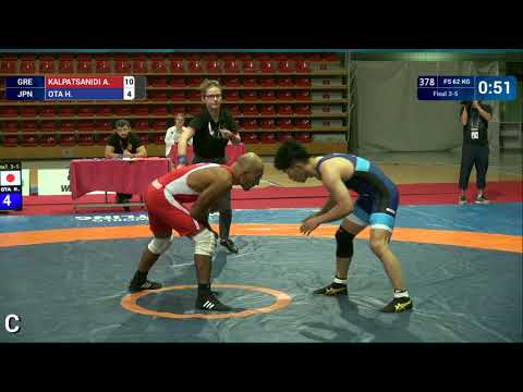 BRONZE FS - 62 kg: A. KALPATSANIDI (GRE) v. H. OTA (JPN)