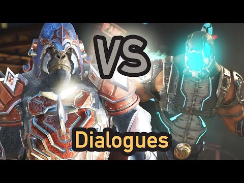 BANE VS HARAMBE GRODD MAN VS GORILLA DIALOGUES QUOTE INJUSTICE 2 2020