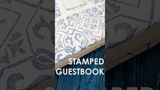 Custom guestbook - hand stamped & coptic bound