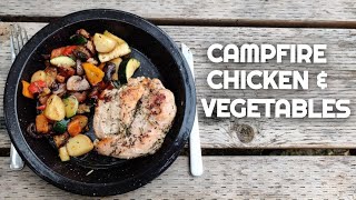 Campfire Chicken and Vegetables | Camping Food and Camp Cooking for Beginners | Camp Food Ideas