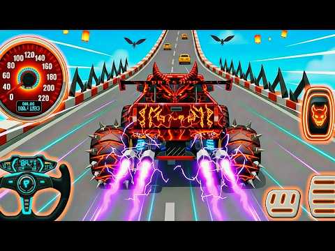 Mega Ramp Monster Car Racing 3D - Extreme Car Stunts -Android Gamepla #MegaRamp #3DGames #CarRacing
