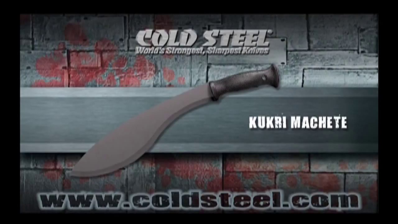 Cold Steel Magnum Kukri Machete Fixed Blade Knife (17" Black) 97MKM