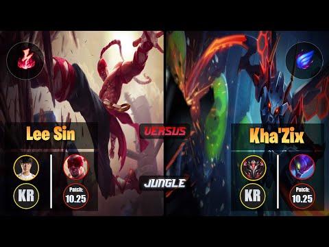 Haru LEE SIN (Jungle) [Electrocute] VS KHA'ZIX - Grandmaster KR Patch 10.25