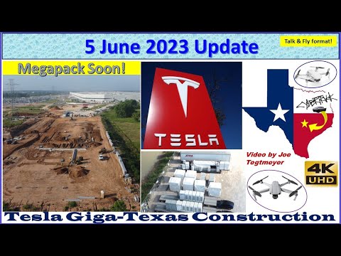 Many Model Ys, South Construction, &New Recycling Area! 5 June 2023 Giga Texas  Update (08:45AM)