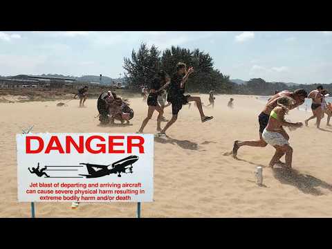 BLOWN AWAY BY JET BLAST – FINNAIR & AIR FRANCE AT PHUKET