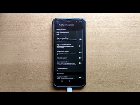 How To Turn On / Off High Contrast Fonts  In Samsung Galaxy Mobile
