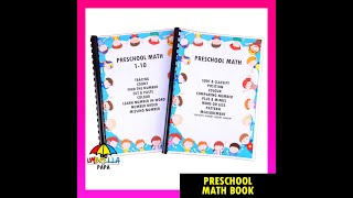 PRESCHOOL MATH NUMBER WORKSHEET PHYSICAL COPY 162 PAGES & MORE