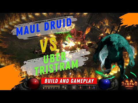 DIABLO 2 RESURRECTED MAUL DRUID TAKES DOWN UBER TRISTRAM | GAMEPLAY AND BUILD