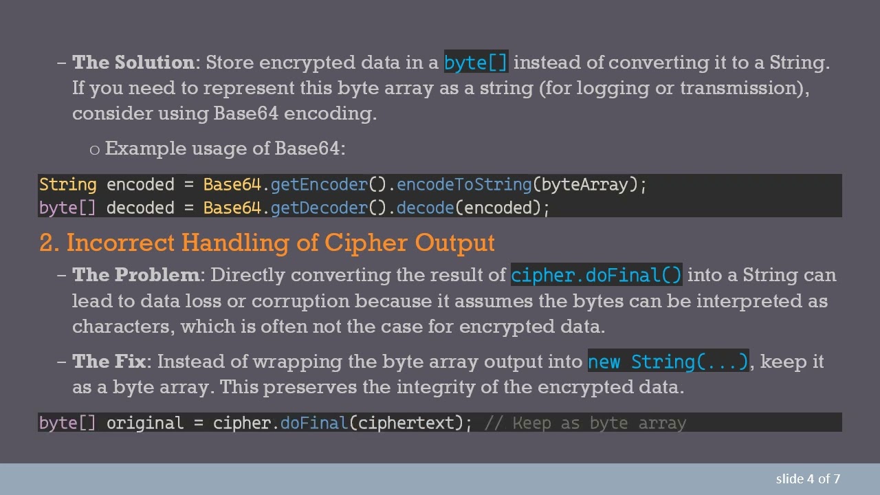 Troubleshooting javax.crypto.BadPaddingException in AES Encryption