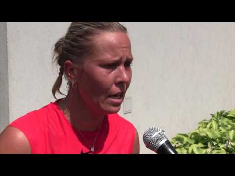 Lucie Hradecká po prohře ve čtvrtfinále ITS Cupu 2017 v Olomouci