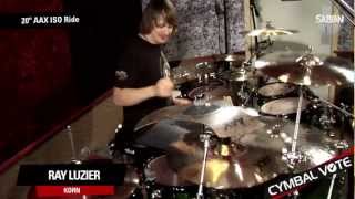 Video thumbnail for CYMBAL VOTE - Ray Luzier Reviews the 20" AAX ISO Ride by SABIAN Cymbals