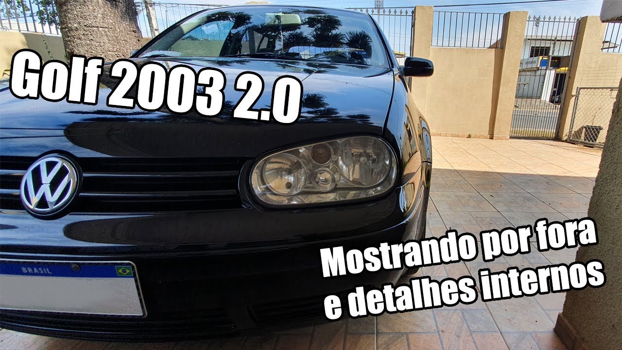 VW GOLF 2.0 2003 - MOSTRANDO POR FORA E COMENTANDO SOBRE O CARRO - VLOG 3 #golfsapao #golfgti #golf