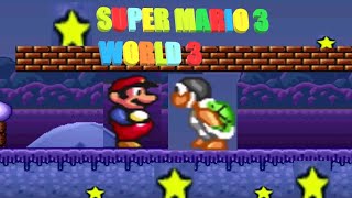 🥸MARIO FOREVER - SUPER MARIO 3 - World2 + World 3  - Game Play Long Play Unbelievable 😱😱😮😮