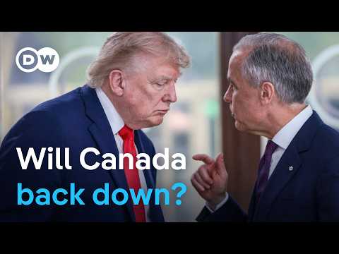 Trump bans $1 billion in Canadian imports as trade fight escalates | DW News