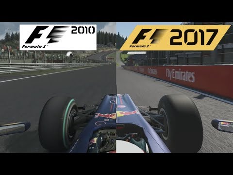 F1 2017 Vs F1 2010 - Red Bull RB6 Hotlap Comparison