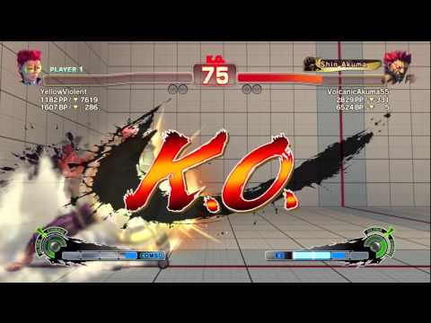 SSF4 AE YellowViolent (C.Viper) VS. VolcanicAkuma55 (Akuma) Rank