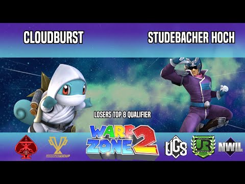 Warp Zone 2 - Losers Top 8 Qualifier - Cloudburst(Squirtle) Vs. Studebacher Hoch(Captain Falcon)