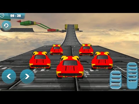 Impossible Stunt Car Tracks 3D - Red Car Driving Stunts Levels 11 to 13 - Android Gameplay 2021