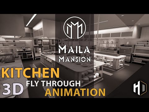 3D Fly Through Animation of the cutting edge Kitchen of Maila Mansion