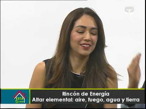 Rincón de Energía: Altar elemental Aire, fuego, agua y tierra