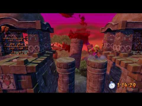 Crash Bandicoot 1 PS4 Remake 100% Walkthrough (N Sane Trilogy) - The Lost City Time Trial - Part 14