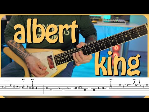 ALBERT KING is so UNIQUE - "Born Under A Bad Sign" with TABS