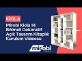 Mirobi Kiola 14 Bölmeli Dekoratif Açık Tasarım Kitaplık Kurulum Montaj Videosu Mirobi Shorts