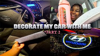 Decorate my car with me | Pt2💕