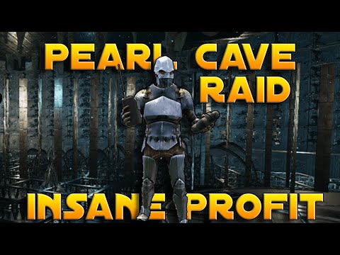Raiding an insane Pearl Cave - Huge Profit | Ark PvP