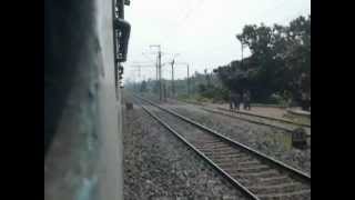 preview picture of video '12358 KOAA Express crosses Janai Road while Poorva's LHB rake is visible'